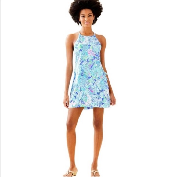 Lilly Pulitzer Dresses & Skirts - NWT Lilly Pulitzer Pearl Romper in Coastal Blue Size 0